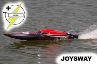 Race Boat - Electric - RTR - Alpha - BRUSHLESS  - HRC COMBO 2x 11.1V 4500mAh 40C LiPo - red color