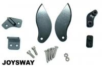 Option Part - CNC aluminum alloy turn fins and stand set(Upgrade metal part)