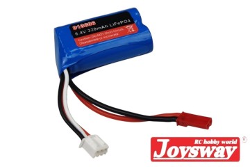 Ricambio - Batteria LiFePo4 da 6,4 V e 320 mAh - JST
