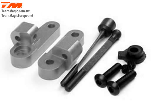 K Factory - KF1407T - Option Part - G4 - Alum. Rear Anti-Roll Bar With Mounts Titanium