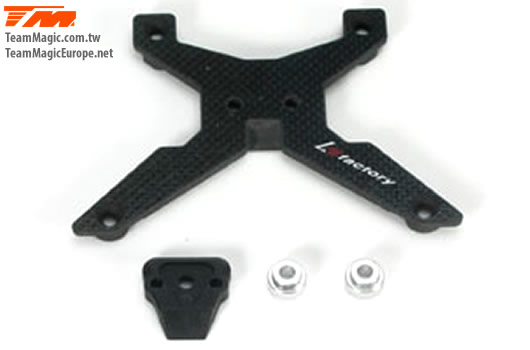 K Factory - KF14124-8 - Option Part - G4 - Speed Shot Upper Carbon Stiffener Bracket (RS)