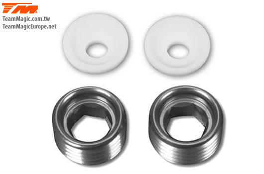 K Factory - KF1448T - Option Part - G4 - Alum. Pivot Ball Nut & Teflon Washer(2) Titanium