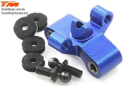 K Factory - KF1470B - Option Part - G4 - Alum. Sliding Steering Servo Saver Blue