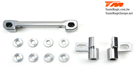 K Factory - KF14202 - Option Part - G4RS II - Aluminium 7075 Front Lower Hinge Pin Mount Set (w/Washer)