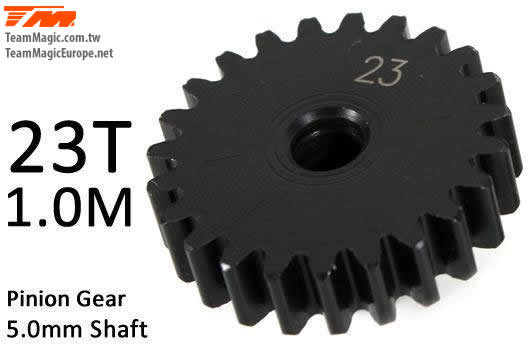 K Factory - KF6602-23 - Pinion Gear - 1.0M / 5mm Shaft - Steel - 23T