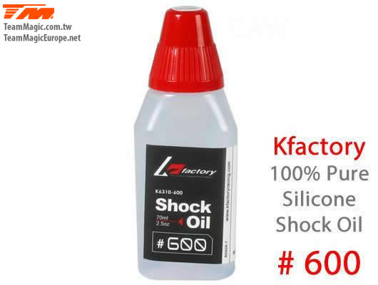 K Factory - KF6310-600 - Olio Silicone di Ammortizzatori - 600 cps -70ml/2.5oz