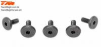 Screws - Large Head - M3 x  8mm - Special Servo (5 pcs)