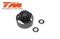 Clutch Bell - 1/8 - Ventilated - with Ball Bearings - 12T