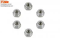 Nuts - M3.5 nyloc - Aluminium (6 pcs)