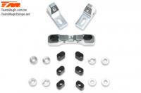 Option Part - G4RS II - Aluminium 7075 Rear Lower Hinge Pin Mount Set (w/Washer)