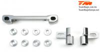 Option Part - G4RS II - Aluminium 7075 Front Lower Hinge Pin Mount Set (w/Washer)