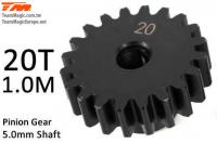 Pinion Gear - 1.0M / 5mm Shaft - Steel - 20T