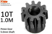 Pinion Gear - 1.0M / 5mm Shaft - Steel - 10T