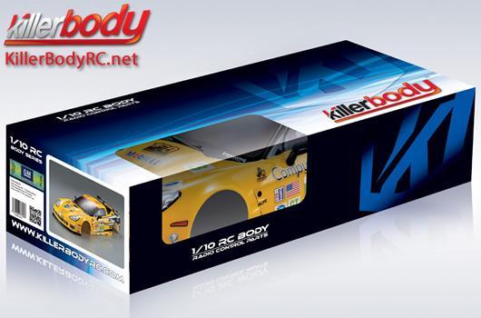 KillerBody - KBD48012 - Karosserie - 1/10 Touring / Drift - 190mm - Fertig lackiert - Box - Corvette GT2 - Racing