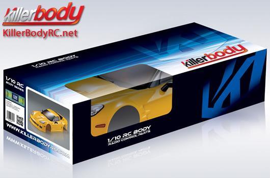 KillerBody - KBD48013 - Carrosserie - 1/10 Touring / Drift - 190mm  - Finie - Box - Corvette GT2 - Jaune