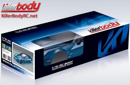 KillerBody - KBD48017 - Carrosserie - 1/10 Touring / Drift - 190mm  - Finie - Box - Corvette GT2 - Bleu métal