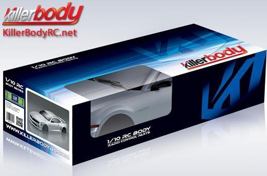 KillerBody - KBD48026 - Karosserie - 1/10 Touring / Drift - 190mm - Scale - Fertig lackiert - Box - Camaro 2011 - Silber