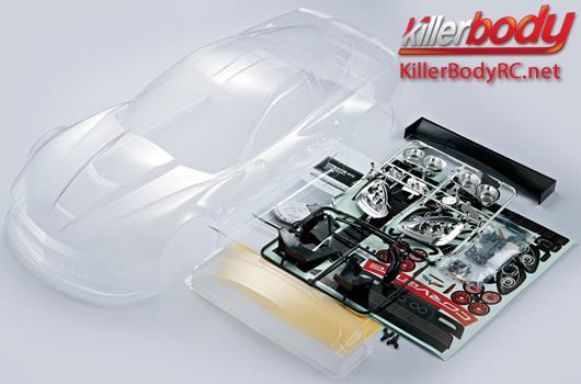 KillerBody - KBD48082 - Body - 1/7 Touring - Traxxas XO-1 - Scale - Clear - Corvette GT2