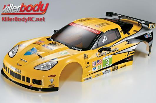 KillerBody - KBD48083 - Karosserie - 1/7 Touring - Traxxas XO-1 - Scale - Fertig lackiert - Box - Corvette GT2 - Racing