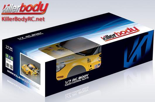 KillerBody - KBD48083 - Karosserie - 1/7 Touring - Traxxas XO-1 - Scale - Fertig lackiert - Box - Corvette GT2 - Racing