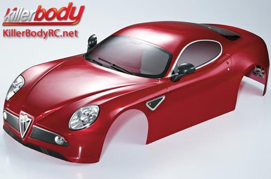 KillerBody - KBD48092 - Body - 1/7 Touring - Traxxas XO-1 - Scale - Finished - Box - Alfa Romeo 8C - Dark Metallic Red