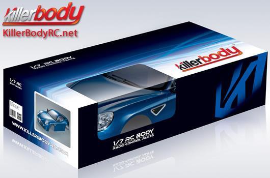 KillerBody - KBD48093 - Body - 1/7 Touring - Traxxas XO-1 - Scale - Finished - Box - Alfa Romeo 8C - Dark Metallic Blue