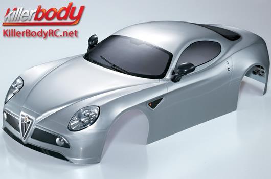 KillerBody - KBD48094 - Body - 1/7 Touring - Traxxas XO-1 - Scale - Finished - Box - Alfa Romeo 8C - Silver