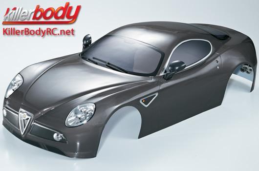 KillerBody - KBD48095 - Body - 1/7 Touring - Traxxas XO-1 - Scale - Finished - Box - Alfa Romeo 8C - Gunmetal