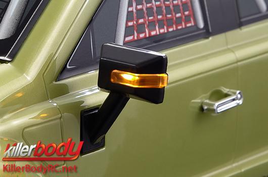 KillerBody - KBD48228 - Light Kit - 1/10 Truck - Scale - LED - Wing Mirror with LED Unit Set