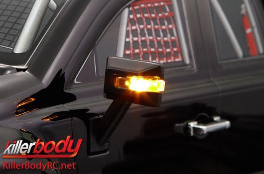 KillerBody - KBD48228 - Light Kit - 1/10 Truck - Scale - LED - Wing Mirror with LED Unit Set