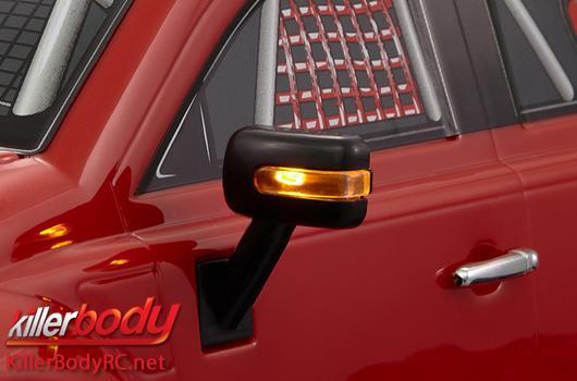 KillerBody - KBD48229 - Light Kit - 1/10 Truck - Scale - LED - Wing Mirror with LED Unit Set