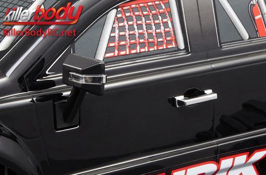 Parti di carrozzeria - Accessori 1/10 - Scala - Maniglie delle porte in plastica - Cromate