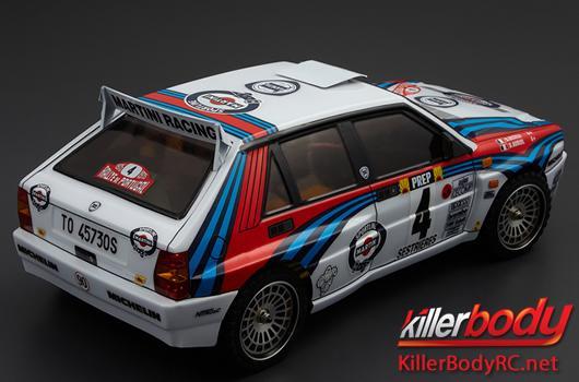 KillerBody - KBD48248 - Karosserie - 1/10 Touring / Drift - 195mm  - Fertig lackiert - Box - Lancia Delta HF Integrale - Racing