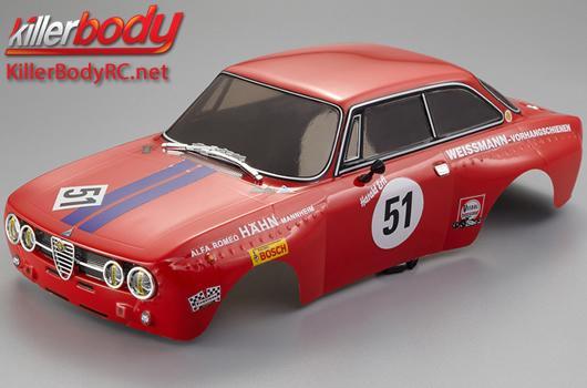 KillerBody - KBD48251 - Carrosserie - 1/10 Touring / Drift - 195mm  - Finie - Box - Alfa Romeo 2000 GTAm - Racing