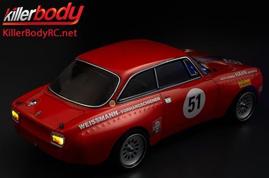 KillerBody - KBD48251 - Body - 1/10 Touring / Drift - 195mm - Finished - Box - Alfa Romeo 2000 GTAm - Racing