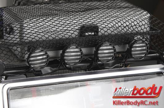 KillerBody - KBD48278 - Pièces de carrosserie - 1/10 Truck - Scale - Phare supplémentaire - Noir