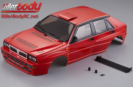 KillerBody - KBD48288 - Karosserie - 1/10 Touring / Drift - 195mm - Fertig lackiert - Box - Lancia Delta HF Integrale - Rot