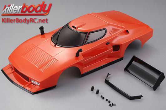 KillerBody - KBD48310 - Karosserie - 1/10 Touring / Drift - 195mm  - Fertig lackiert - Box - Lancia Stratos (1977 Giro d'Italia) - Orange