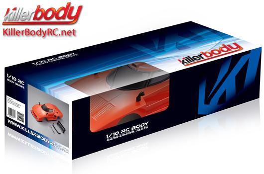 KillerBody - KBD48310 - Carrosserie - 1/10 Touring / Drift - 195mm  - Finie - Box - Lancia Stratos (1977 Giro d'Italia) - Orange