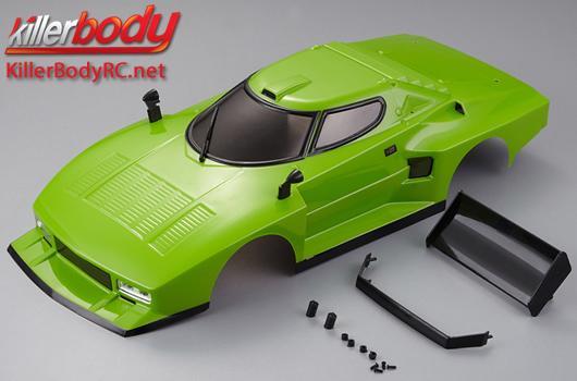 KillerBody - KBD48312 - Karosserie - 1/10 Touring / Drift - 195mm  - Fertig lackiert - Box - Lancia Stratos (1977 Giro d'Italia) - Grün