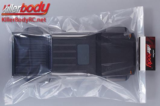 Carrosserie - 1/10 Crawler - Finie - Horri-Bull - Carbone fiber graphics - fits Axial 2012 Jeep Wrangler