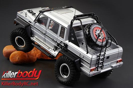 KillerBody - KBD48336 - Carrozzeria - 1/10 Crawler - Scale - Finita - Box - Horri-Bull - Argento - per Axial 2012 Jeep Wrangler