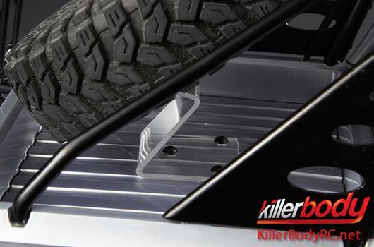 KillerBody - KBD48336 - Body - 1/10 Crawler - Scale - Finished - Box - Horri-Bull - Silver - fits Axial 2012 Jeep Wrangler