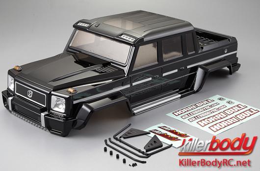 KillerBody - KBD48338 - Karosserie - 1/10 Crawler  - Fertig lackiert - Box - Horri-Bull - Schwarz - fits Axial 2012 Jeep Wrangler