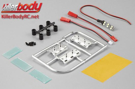 KillerBody - KBD48351 - Set d'éclairage - 1/10 TC/Drift - Scale - LED - Plaque d'immatriculation avec Set de LEDs