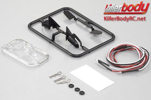 KillerBody - KBD48357 - Set di illuminazione - 1/10 TC/Drift - Scale - LED - Luce di retrovisore con Set di LEDs