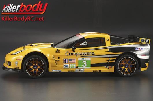 KillerBody - KBD48368 - Telaio di dimostrazione di carrozzeria - per 1/10 Corvette GT2