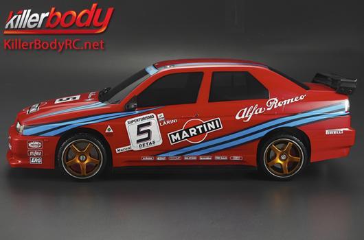 KillerBody - KBD48375 - Telaio di dimostrazione di carrozzeria - per 1/10 Alfa Romeo 155 GTA