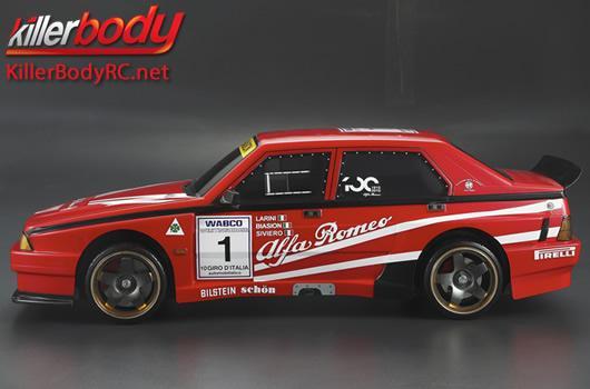 KillerBody - KBD48376 - Chassis de démo de carrosserie - pour 1/10 Alfa Romeo 75 Turbo Evoluzione