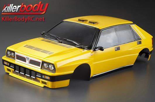 KillerBody - KBD48385 - Body - 1/10 Touring / Drift - 195mm - Finished - Box - Lancia Delta HF Integrale 16V - Yellow